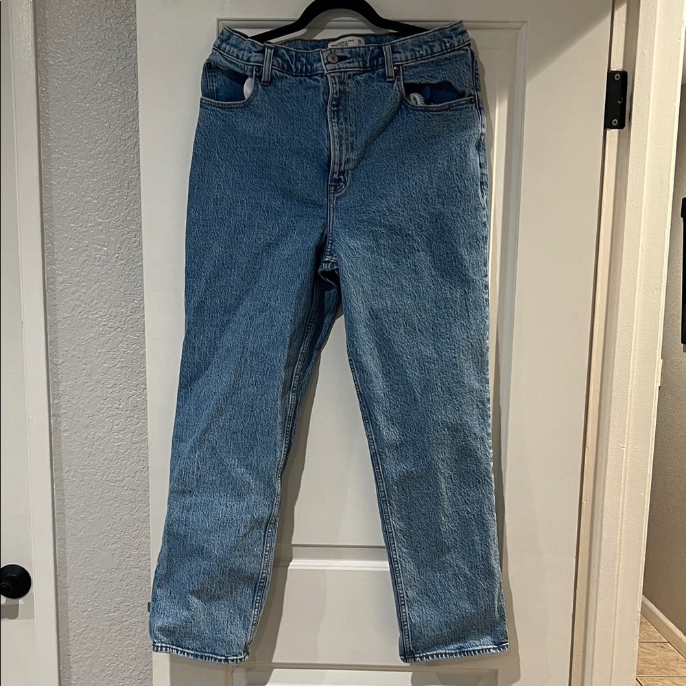 Abercrombie & Fitch Light Blue Straight Leg Jeans